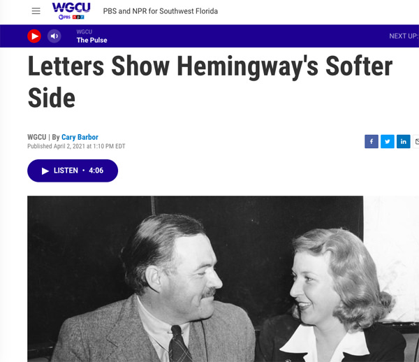 Letters Show Hemingway's Softer Side