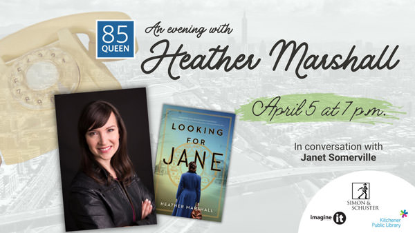 Virtual conversation with Heather Marshall about her #1 bestselling debut Looking for Jane