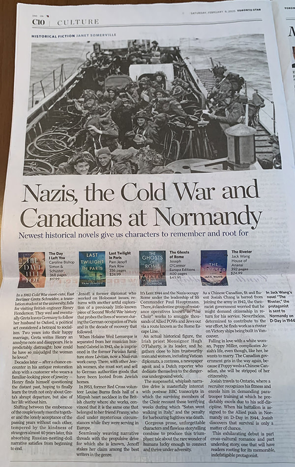 Nazis, the Cold War and Canadians at Normandy are the subject of new historical fiction