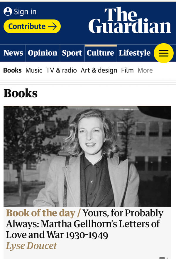 The Guardian, BOOK OF THE DAY, December 3, 2019