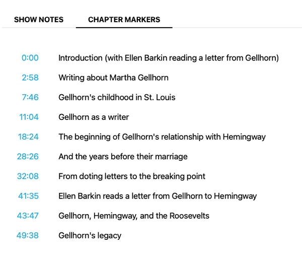 The Hemingway Society One True Podcast