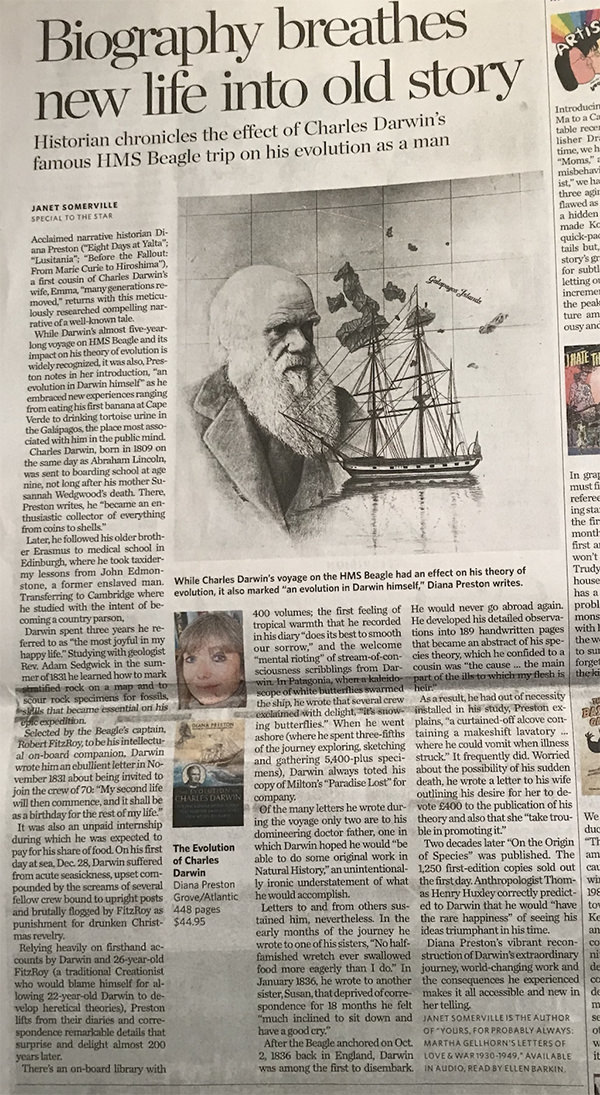 THE EVOLUTION OF CHARLES DARWIN: new biography by Diana Preston breathes new life into a familiar story