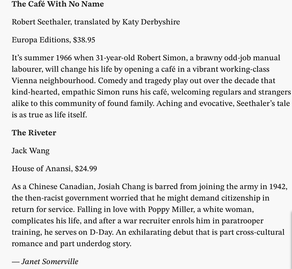 December 20 Four Favourite Historical Novels of 2025