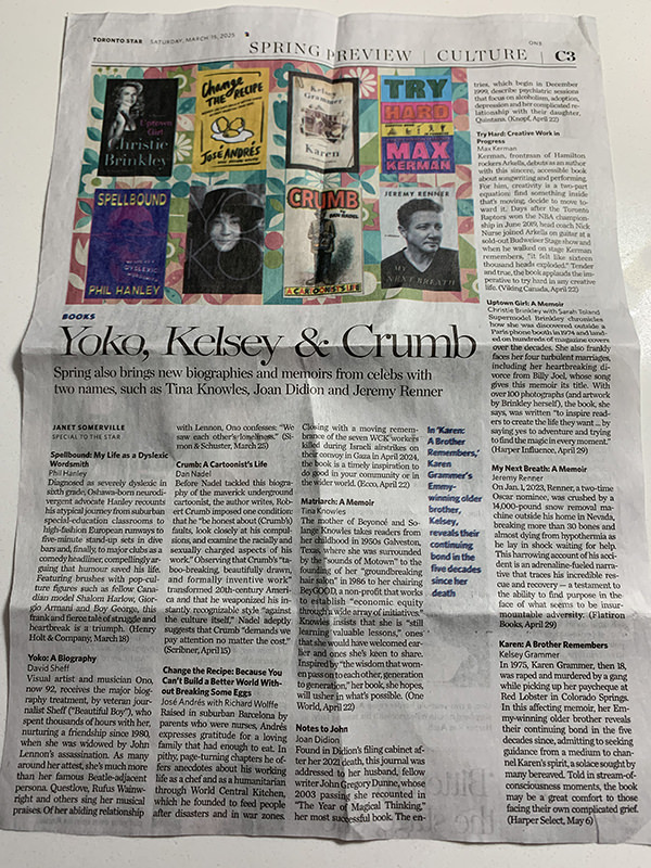 Spring brings new celeb memoirs and bios