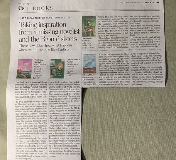 A missing novelist, a 20th-century painter and the Brontë sisters inspire new historical fiction