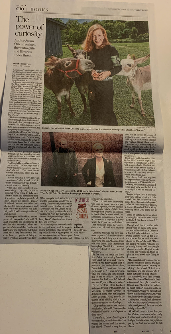 Susan Orlean Profile Joyride 