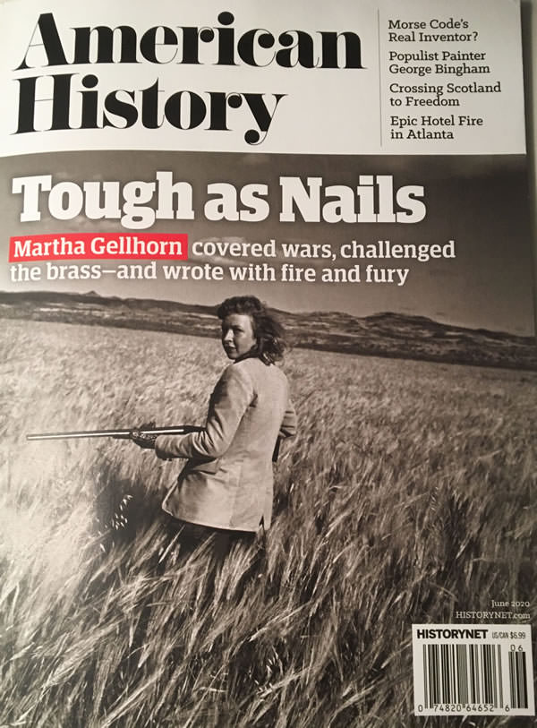 "Writer, Warrior, Witness" in American History (June 2020) issue