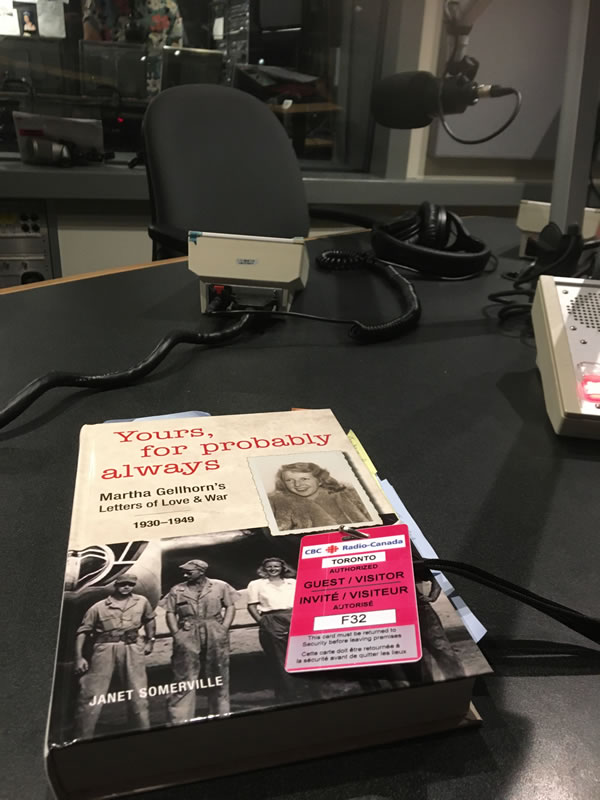 CBC Radio, The Next Chapter interview, 4 p.m. 99.1 FM